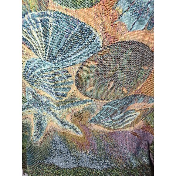 SEASHELL CLUSTER Tapestry Red Farm Studios- Cottage Beach House Decor- VTG - Picture 11 of 12